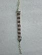 Tribal Fashion Sterling Silver Oxidized Bracelet Studded with Cherry Red Stone Indian Jewelry Jewelry