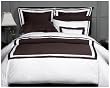 Pinzon Hotel Banded 100-Percent Egyptian Cotton Sateen King Duvet Cover, Espresso