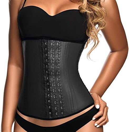 Ann Chery Deportiva Sport Latex Waist Cincher Body Shaper - #1 Seller! (Black, L)