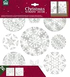 Leisurebrands, Home Decor Snow Flakes Window Stickers