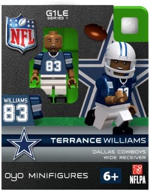 Terrance Williams NFL Dallas Cowboys Building Block Figurine