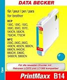 Produkt-Bild: Data Becker 311043 B14 Tintenpatrone f&uuml;r Brother Series cyan