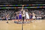 Phoenix Suns v New Jersey Nets, Newark, NJ - February 28: Brook Lopez and Robin Lopez Photographic Poster Print by David Dow, 28x42