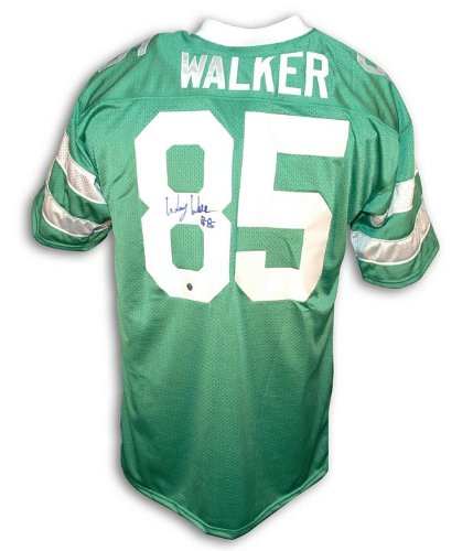 Autographed Wesley Walker New York Jets Throwback Green Jersey