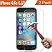 New Version iPhone 6S Glass Screen Protector Anti-Blue Light [2 Packs] GkGk 2.5D Round Edge Tempered Glass 0.26mm HD Ultra Clear 9H Hardness Anti-Fingerprint Anti-Scratch Shockproof(4.7INCH)