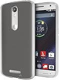 DROID Turbo 2 Case, Cimo [Grip] Premium Slim TPU Flexible Soft Case for Motorola Verizon DROID Turbo 2 / Moto X Force (2015) - Frosted Clear