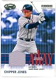 Chipper Jones 2004 Leaf Away Game Worn Jersey