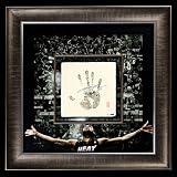 Lebron James Autographed Miami Heat "Tegata" Mosaic - Framed and Limited to 26