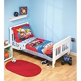 Disney 4 Piece Toddler Bedding Set, Cars Victory Lane