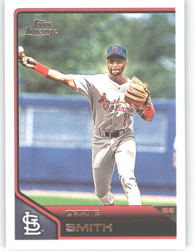 2011 Topps Lineage Baseball Card # 141 Ozzie Smith - St. Louis Cardinals - MLB Trading Card in Screwdown Case!