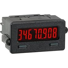 Red Lion CUB7T Low Voltage Miniature Electronic Timer Controller, 8 Digit LCD Display, Low Voltage Only, 28 VDC Input Voltage