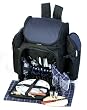31-Piece Backpack Picnic Set for 4 with Dual Detachable Wine Carriers - NAVY