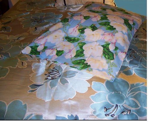 Blue (Springtime) Queen Size Pillowcases with a 4-Inch Hem (2 in a Set) - Free Shipping!