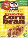 Quaker Essentials Crunchy Corn Bran Cereal, 12-Ounce Boxes (Pack of 12)