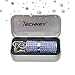 Techkey USB Flash Drive,Bling Rhinestone Diamond Crystal Glitter Lipstick Case Shining Jewelry Necklace,16GB,Sea Blue