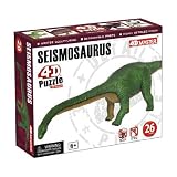 HAN26409: Seismosaurus 4D Dinosaur Puzzle 26 Pieces Realistic Detail