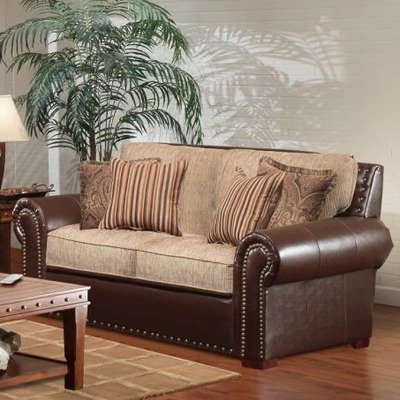 Rose Hill Furniture 1973-02(5305-18) Peterson Loveseat in Gambler Chaps