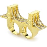 nOir Novelty Brooklyn Bridge Ring, Size 7