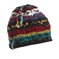 FU-R Headwear - Mayadevi, Hand Knit, Wool Blend, Fleece Lined Earflap Hat