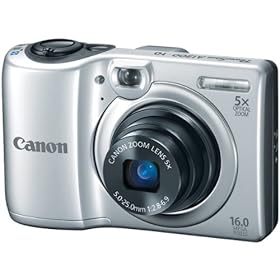 16.0 Megapixel Powershot A1300 Digital Camera (Silver) - CANON