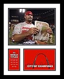 Albert Pujols St Louis Cardinals MLB Framed Photograph 2011 World Series Newspaper Headline Milestone Collage