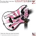 Rising Sun Pink WraptorSkinz Skin fits Guitar Hero World Tour Guitar for Nintendo Wii (GUITAR NOT INCLUDED)