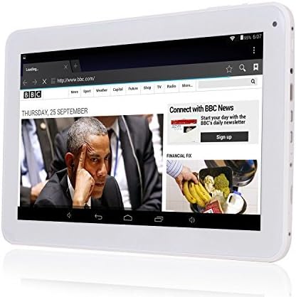 Love The Worder Model 10.1 Quad Core Google Android 4.4 KitKat Tablet 1GB RAM 16GB Nand Flash Dual Camera Bluetooth 3D Game Supported Tablet（white）