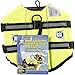 Paws Aboard Dog Life Jacket - Keep Your Canine Safe with a Neoprene Life Vest for Swimming and Boating - Available in Different Sizes, Color and Design to Choose - Neon Yellow, X-Small
