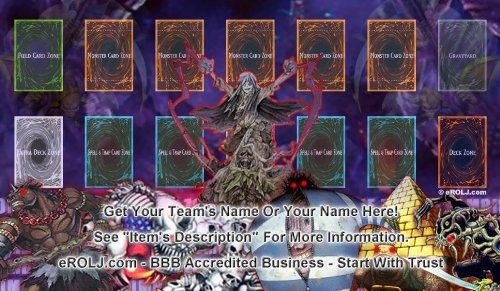 Zombies IV YGO Playmat Personalized Play Mat **** FREE WORLWIDE SHIPPING