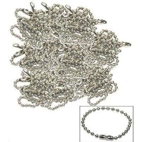 Buy 100 New, #3 ball, stainless steel, 4.5 long Key Chains. Same ones used on our Authentic... by ID-IDeas at Quick Return Tags