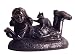 Bookworm Girl Handcrafted Bronze Sculpture