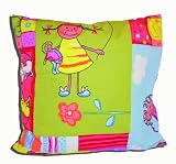 Kinzler K-11285/379 Baumwoll Kissenh&uuml;lle B&auml;r 40 x 40 cm mit Rei&szlig;verschluss, bunt
