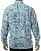 Aqua Design Long Sleeve Fly Fishing Shirt - Mens Camo Saltwater Vented Shirts Aqua Sky: Size Large