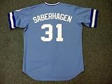 BRET SABERHAGEN Kansas City Royals 1985 Majestic Cooperstown Throwback Baseball Jersey, LARGE