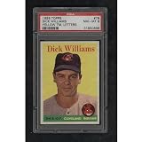 1958 Topps 79 Dick Williams Yellow Tm. Letters PSA NM-MT 8