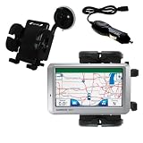 Garmin Nuvi 750 Flexible Auto Windshield Holder with Car Charger - Uses Gomadic TipExchange