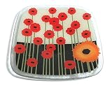 Peggy Karr 15-Inch Glass Flores Square Plate