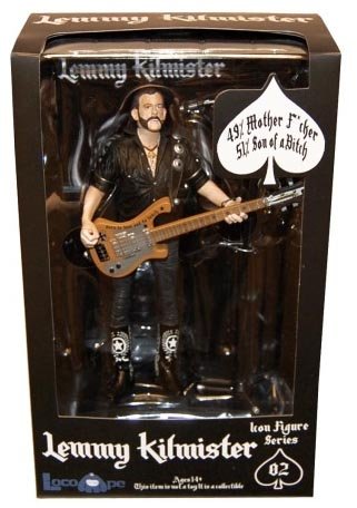 Motorhead Lemmy Kilmister Deluxe Figure Rickenbacker Guitar Cross-image