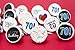 Happy 70th Birthday Sticker Decorations for Hershey Kisses (Set of 324)