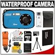 Coleman Xtreme C5WP Shock & Waterproof Digital Camera (Blue) with 8GB Card + Battery + Floating Strap + Case + Accessory Kit