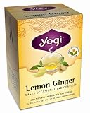 Yogi Lemon Ginger, Herbal Tea Supplement, 16-Count Tea Bags (Pack of 6)