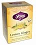 Yogi Lemon Ginger, Herbal Tea Supplement, 16-Count Tea Bags (Pack of 6)