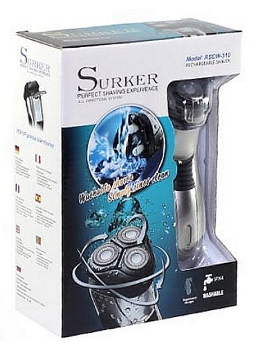 RASOIR ELECTRIQUE ETANCHE 3 TETES PIVOTANTES RECHARGEABLE