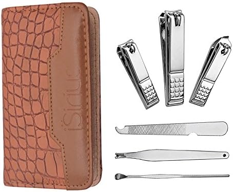 ISirius Nail Clipper Set - Fingernail &amp; Toenail Scissors - Stainless Steel