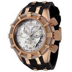 Invicta Women's 6950 Reserve Collection Bolt Chronograph Black Polyurethane Watch