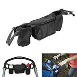 ベビーカー用 小物入れ ドリンクホルダー ジッパー ポケット