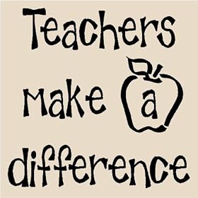 Teachers make a difference 12x12 vinyl wall art decals sayings words lettering quotes home decor