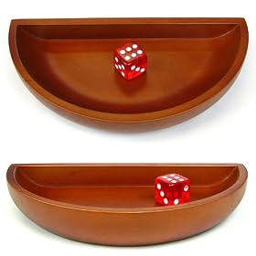 Craps Table Wood Dice Boat Bowl