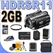 Sony HDR-SR11 60GB Hard Drive HD Camcorder with 12x Optical Zoom PLUS 2GB PRO Duo Memory Stick - Extra Rechargeable Battery - UV Filter - Quick External Charger - HDRSR11 BigVALUEInc Accessory Saver Bundle + MORE