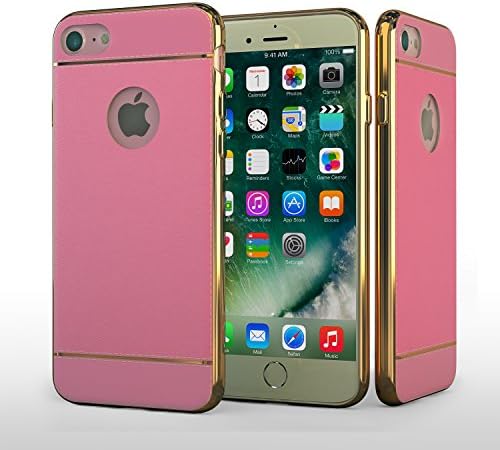 Light pink iPhone7 Waterproof iPhone Case- Minimalist, Slim Fit, Shock- Absorbing Smart Protection Case for Apple iPhone 7- Flexible Slide-Proof, Anti-Drop Silicone iphone 7 Cover